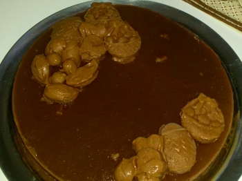 Bavarese al cioccolato con base di crumble